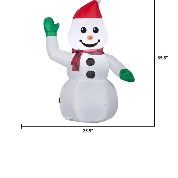 3 pk Inflatable Reindeer, Elf, and Snowman Car Buddies - Picture 10 of 12